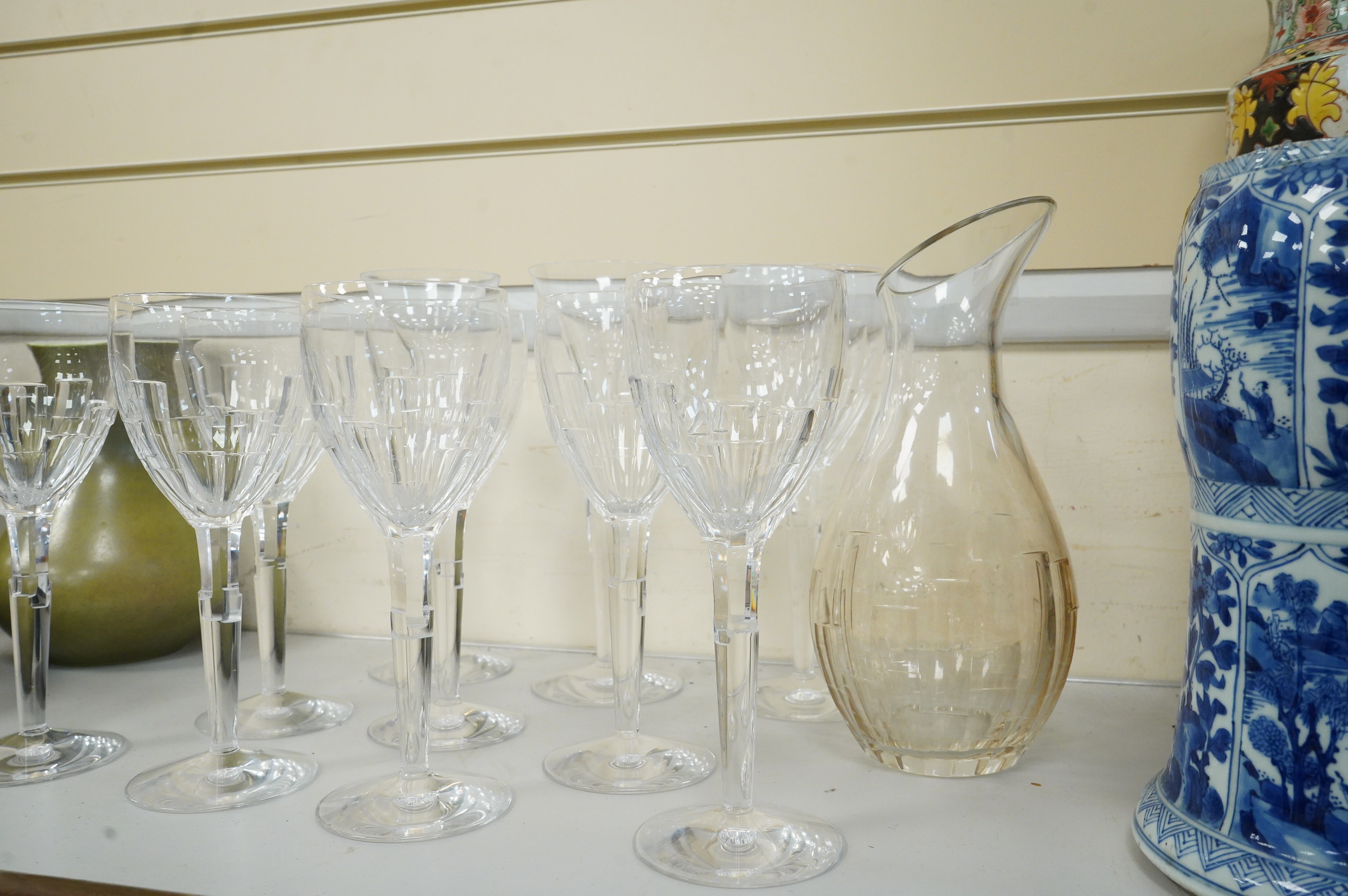 Jasper Conran wine and champagne glasses and a carafe (11)
